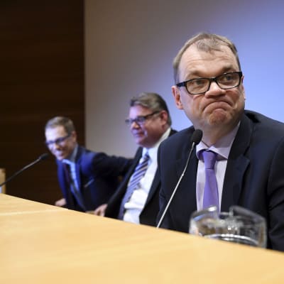 alexander stubb, timo soini, juha sipilä