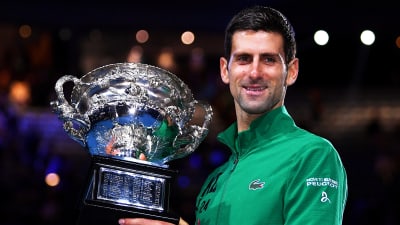 I februari vann Novak Djokovic grand slam-turneringen Australian Open.