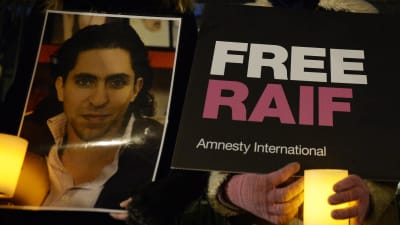 Demonstration för att lindra bloggaren Raif Badawis straff