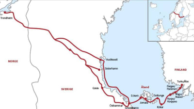 Karta över S:t Olofs sjöled