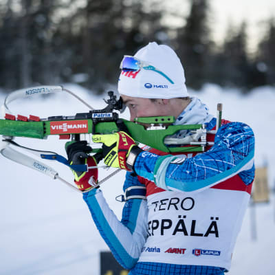 Tero Seppälä vid stående skyttet