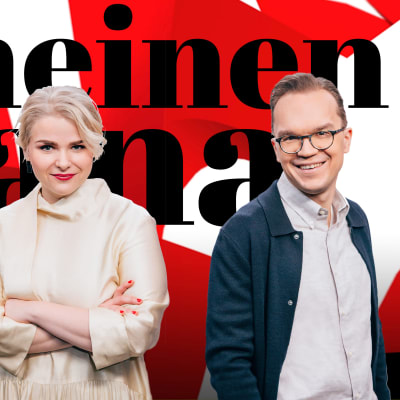 Viimeinen sana -ohjelman juontajat Heikki Valkama, Lena Nelskylä ja Ville Seuri.