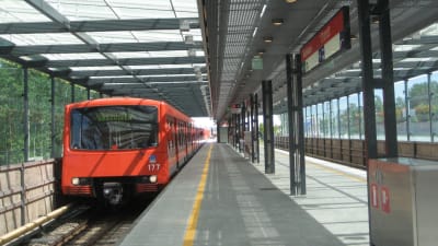 Brändö metrostation i Helsingfors i juni 2011