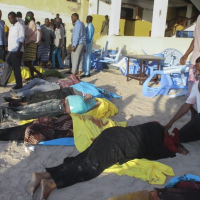 Offer för terrorattack mot strandrestaurang i Somalias huvudstad Mogadishu