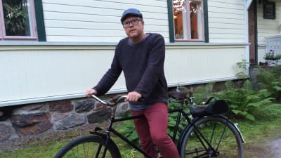 Peter Lüttge på sin Maro Special från 1941