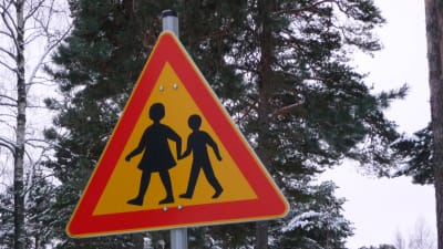 Trafikmärke för skolelever