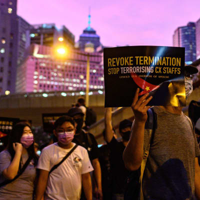 Demonstration för demokrati i Hongkong den 28 augusti 2019.