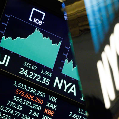 Dow Jones passerade 24 000 i slutet av november 2017.