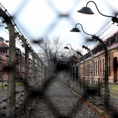 Före detta förintelselägret i Auschwitz.