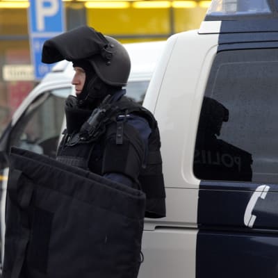 Polisen patrullerar i Hyvinge