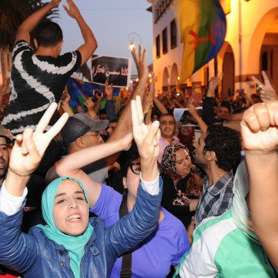 Protester i Rabat 30.10.2016.