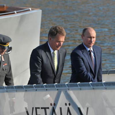 Niinistö och Putin i Nådendal juni 2013