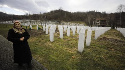 Begravningsplats i Srebrenica
