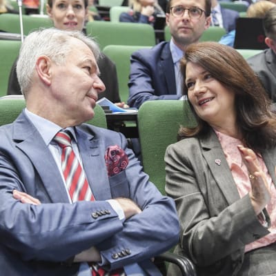  Pekka Haavisto och Ann Linde.