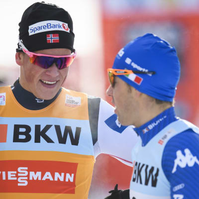 Johannes Hösflot Kläbo och Federico Pellegrino.
