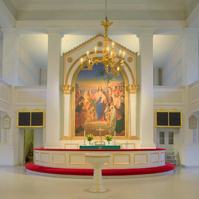Altaret i Gamla kyrkan.