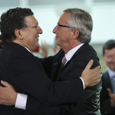 Jose Manuel Barroso lämnar över ledningen i EU-kommissionen till Jean-Claude Juncker