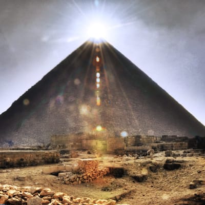 Cheopspyramiden i Giza, Egypten.