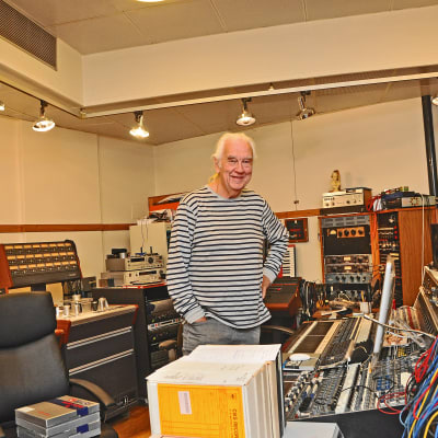 Janne Hansson i Atlantis studion som en gång i tiden hette Metronome.