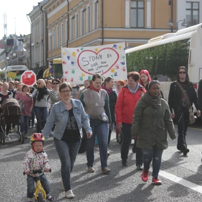 demonstration i Åbo