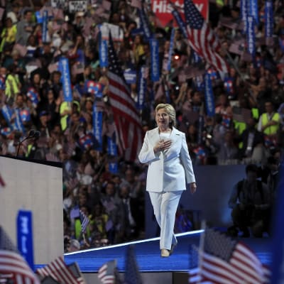 Hillary Clinton under demokraternas partikonvent 2016.
