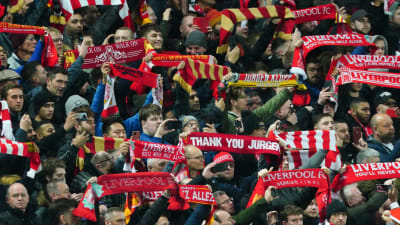 Liverpool-fans på Anfield.