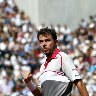 Stanislas Wawrinka i elden i Paris.