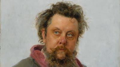 Ilja Repins porträtt av kompositören Modest Mussorgskij.