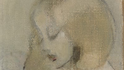Helene Schjerfbeckin maalaus Annuli lukee.