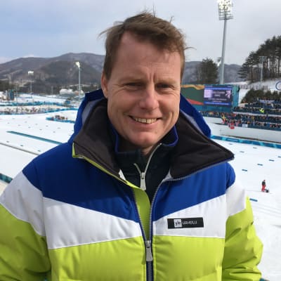 Glenn Lindholm vid OS i Pyeongchang.