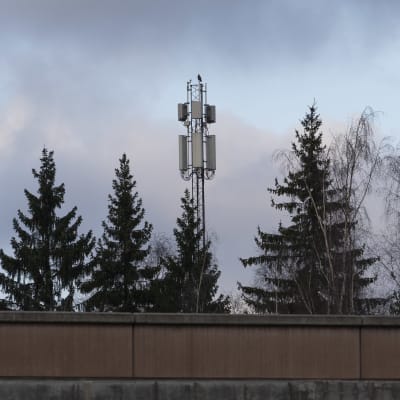 5g tukiasema telemastossa Helsingin Pakilassa.