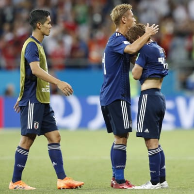 Förkrossade japanska spelare