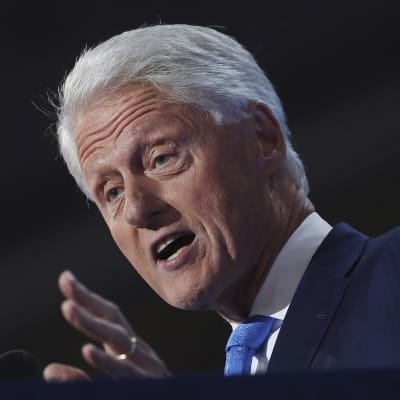 Bill Clinton under demokraternas partikonvent i Cleveland.
