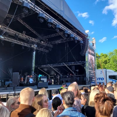 Yleisöä Helsinki Blues Festivalilla.
