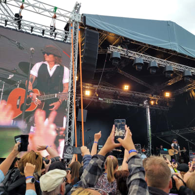 Johnny Depp Helsinki Blues Festivalilla.