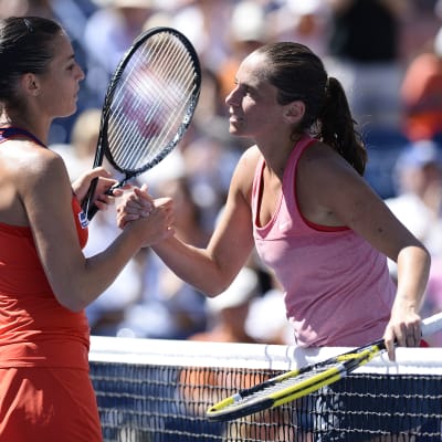 Flavia Pennetta och Roberta Vinci i US Open 2013.