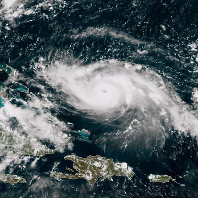 Orkanen Dorian närmar sig Bahamas och Florida den 30 augusti 2019.