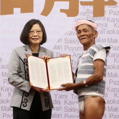President Tsai Ing-wen vill bilda en kommission som granskar förtrycket av ursprungsfolken på Taiwan