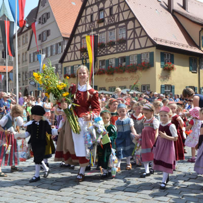 Gatudramat Kinderzeche i Dinkelsbühl.