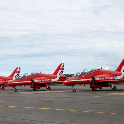 Red Arrows -taitolentonäytösjoukkue Kauhavan Airshowssa 29.-30.8.2020