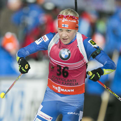 Kaisa Mäkäräinen har ett hyfsat utgångsläge inför jaktstarten.