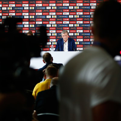 Roy Hodgson höll en presskonferens dagen efter att han avgått.