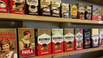 Kaffesamlingens nostalgifaktor är hög.