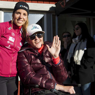 Charlotte Kalla och Anna Holmlund.
