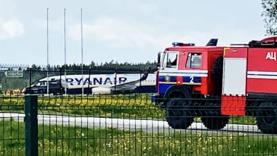 Ryanairplan i Minsk
