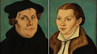 Martin Luther och frun Katarina von bora
