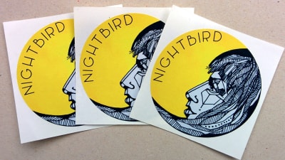 Nightbird, klistermärken