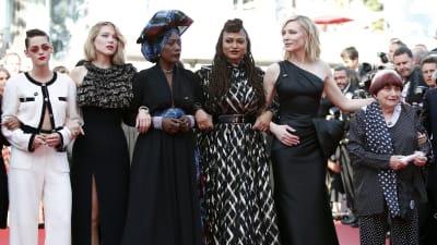 Kristin Stewart, Lea Seydoux, Khadja Nin, Ava DuVernay Cate Blanchett och Agnes Varda i Cannes. 