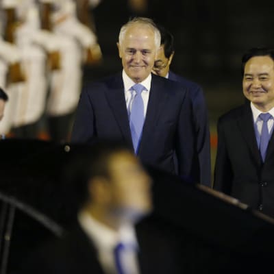 Australiens konservativa premiärminister Malcolm Turnbull deltar som bäst i Apec-toppmötet i Vietnam