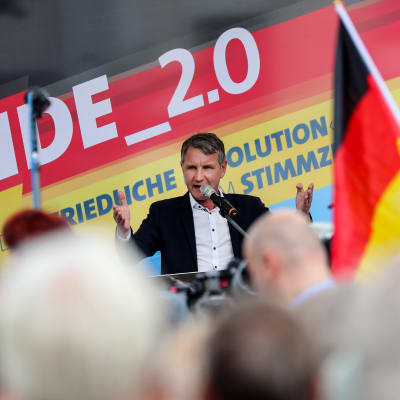 AfD:s partichef Björn Höcke i den östtyska delstaten Thüringen.